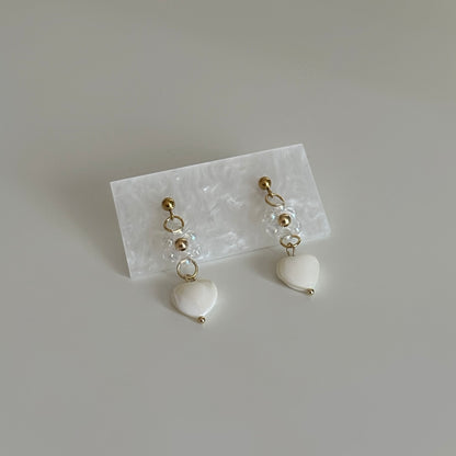 Shell of love earrings